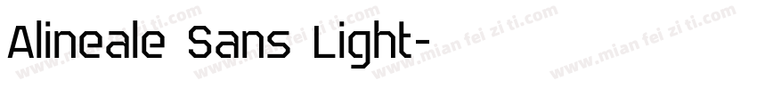 Alineale Sans Light字体转换
